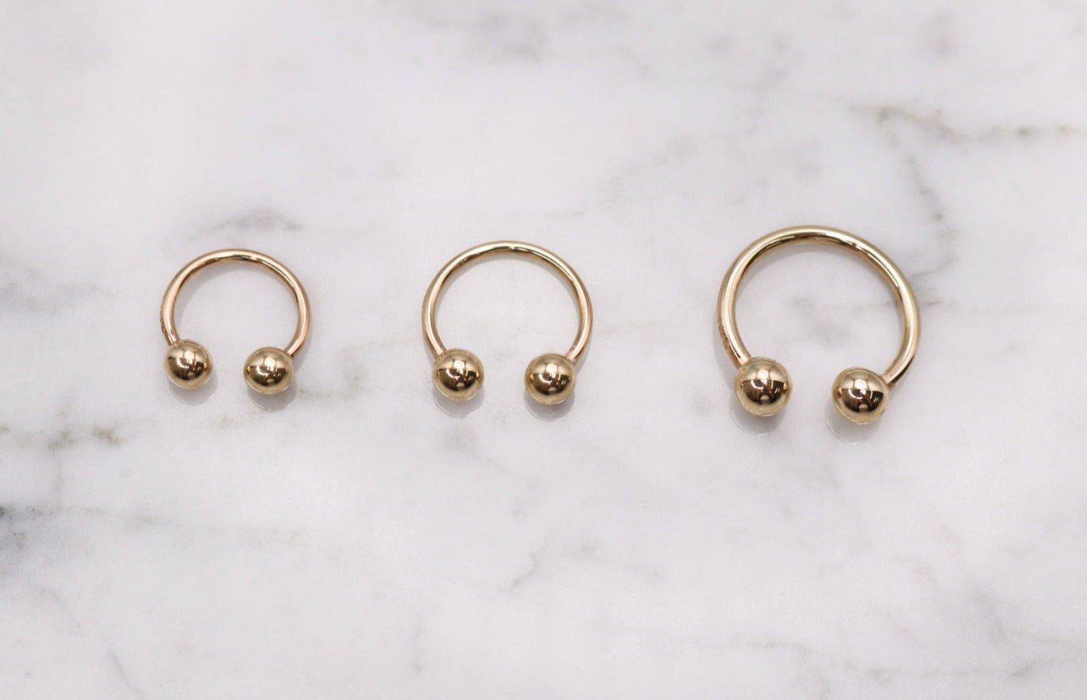 14K Circular Barbell - Nolita