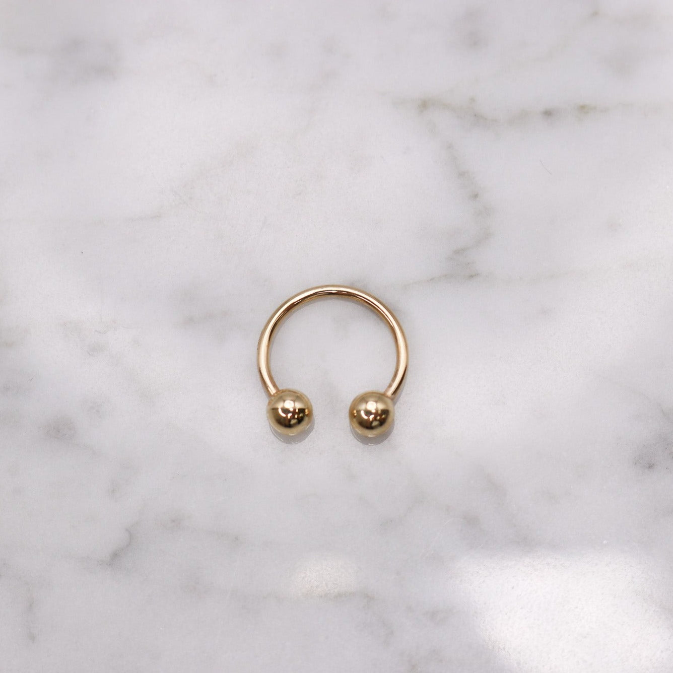 14K Circular Barbell - Nolita