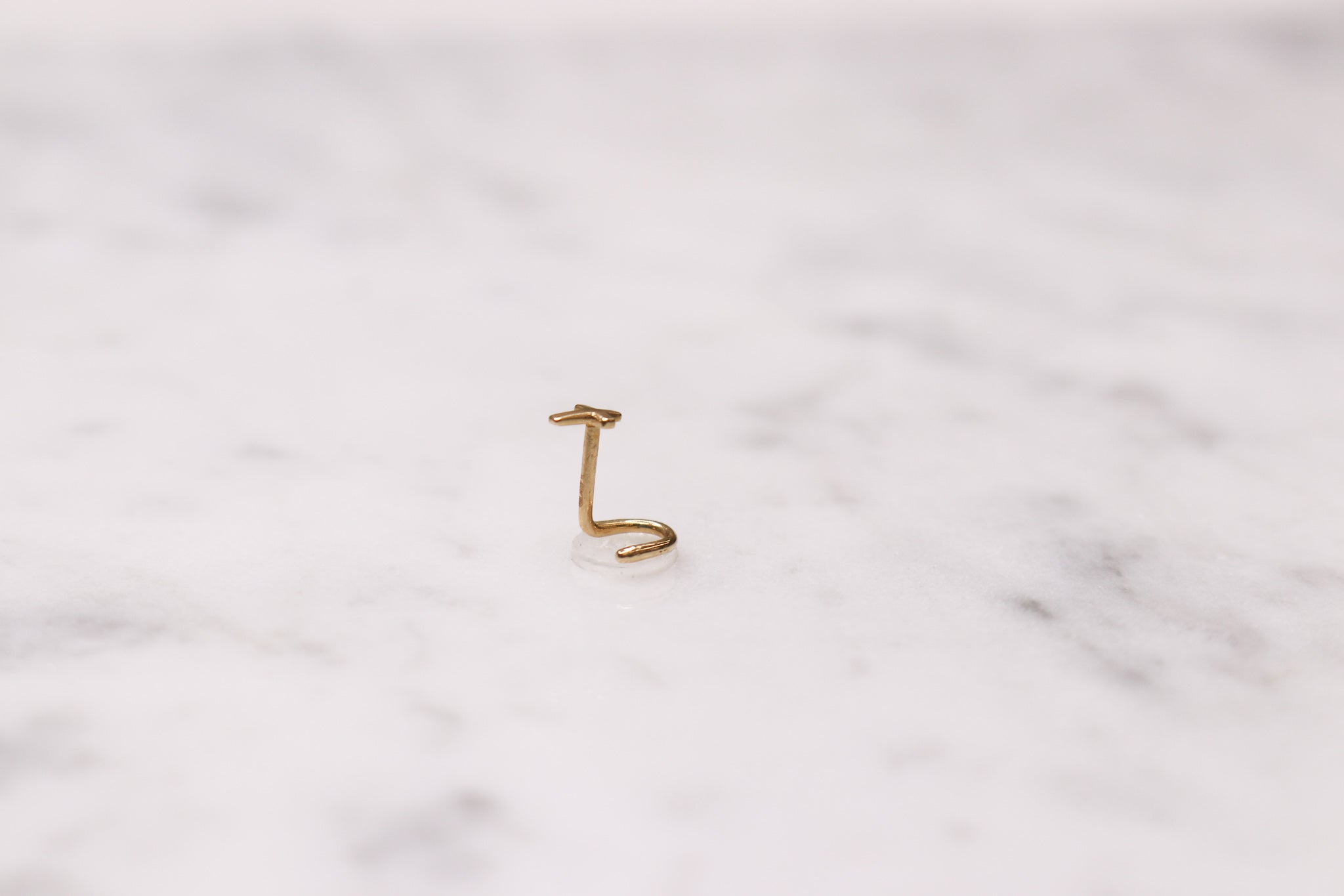 14K Cross Nose Stud - Nolita