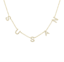 14K Custom Name Diamond Necklace - Nolita