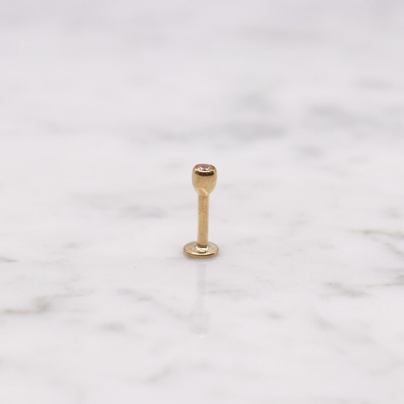 14K CZ Labret Stud - Nolita