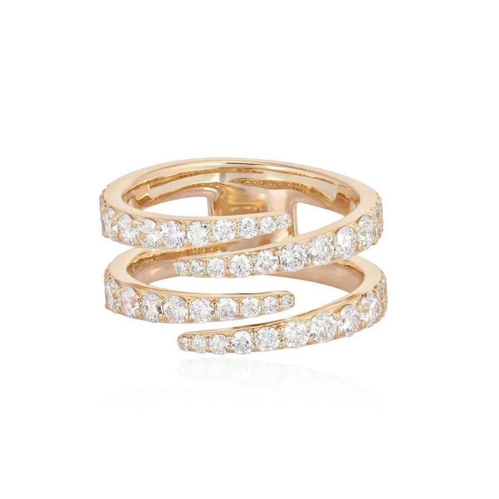 14K Diamond 4 Claw Ring - Nolita