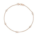 14K Diamond By The Yard Bracelet - Nolita