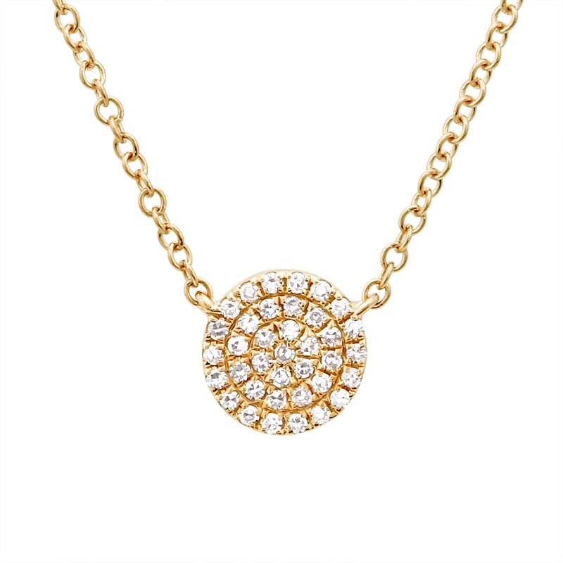 14K Diamond Circle Necklace - Nolita