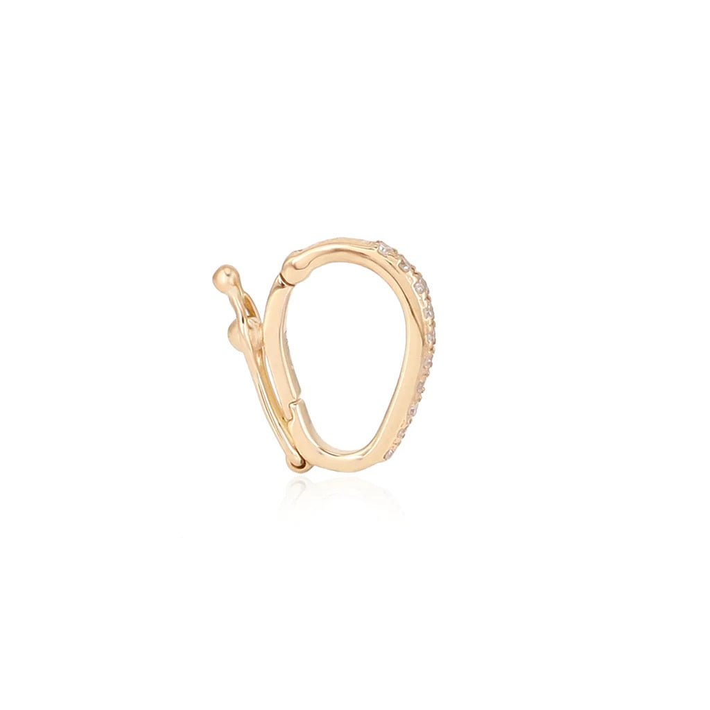 14K Diamond Clasp Lock - Nolita