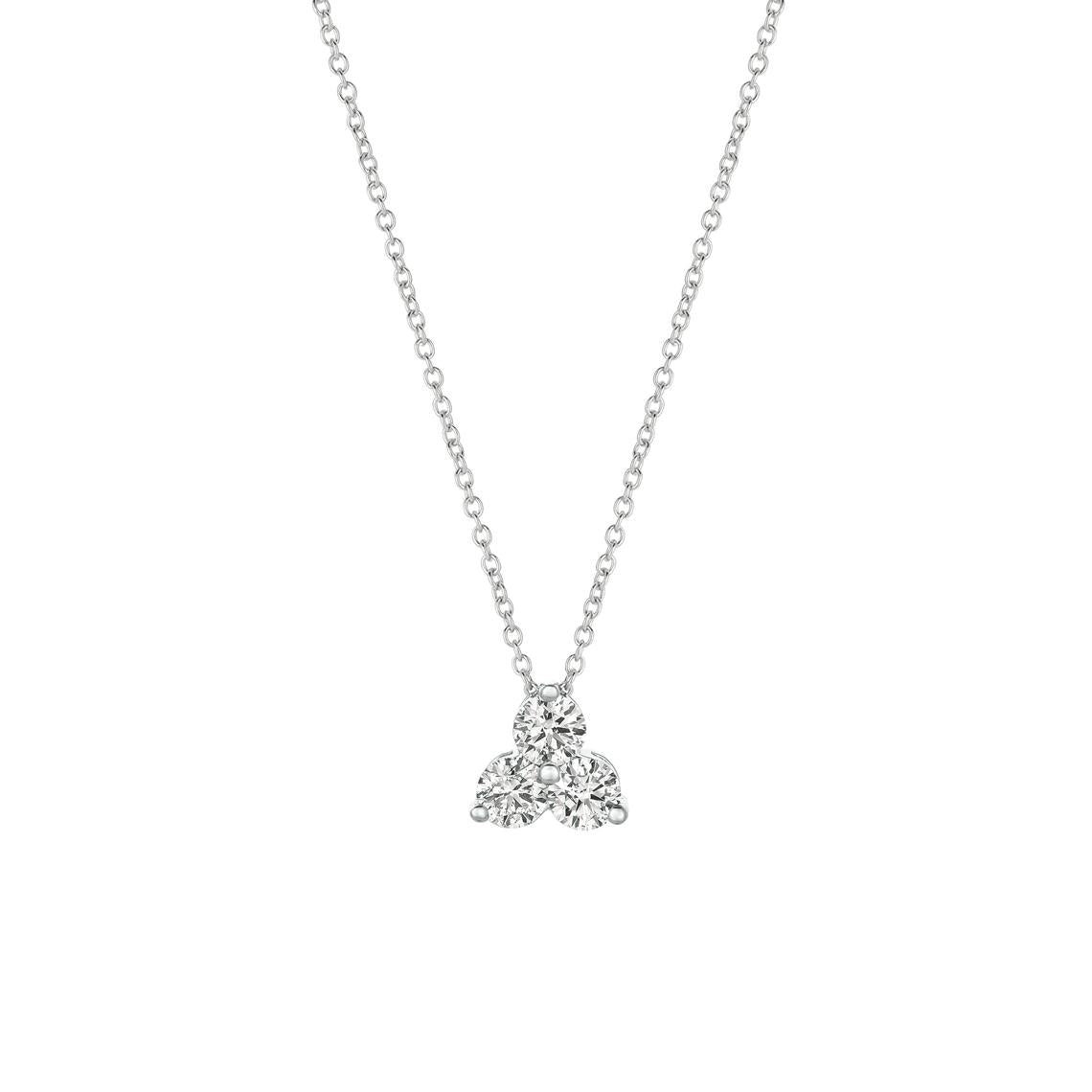 14K Diamond Cluster Necklace - Nolita