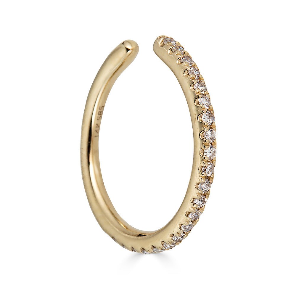 14K Diamond Ear Cuff - Nolita