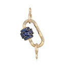 14K Diamond Emerald Carabiner Lock - Nolita