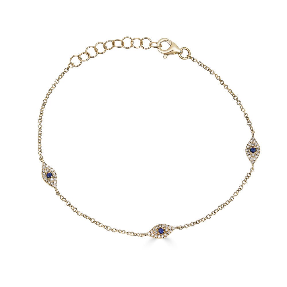 14K Diamond Evil Eye by the Yard - Nolita