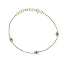 14K Diamond Evil Eye by the Yard - Nolita