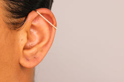 14K Diamond Rectangle Ear Cuff - Nolita