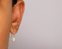 14K Diamond Safety Pin Earring - Nolita
