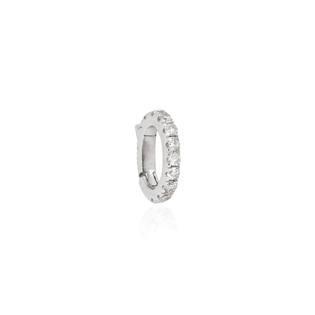 14K Diamond Small Lock - Nolita