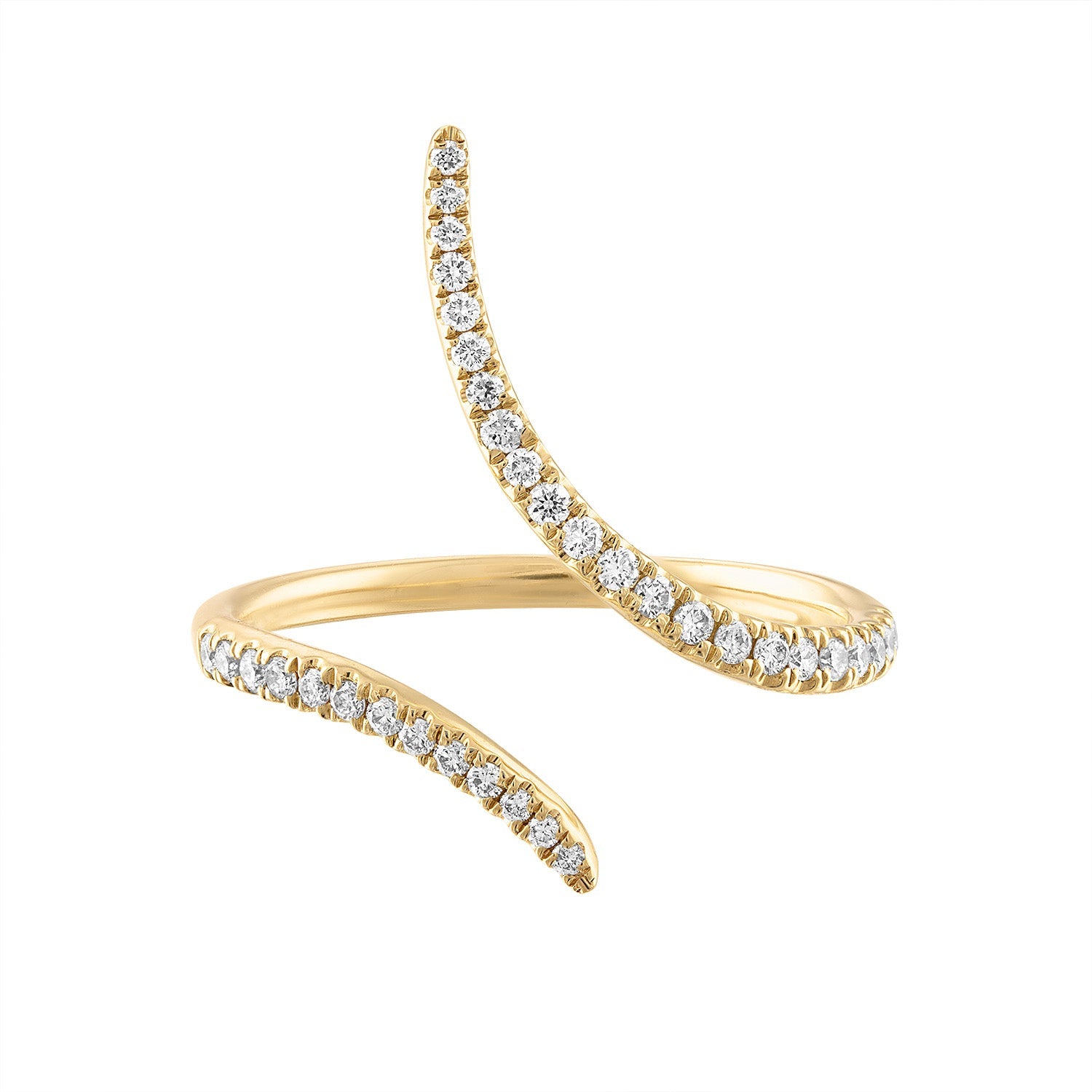 14k Diamond Wrap Ring - Nolita