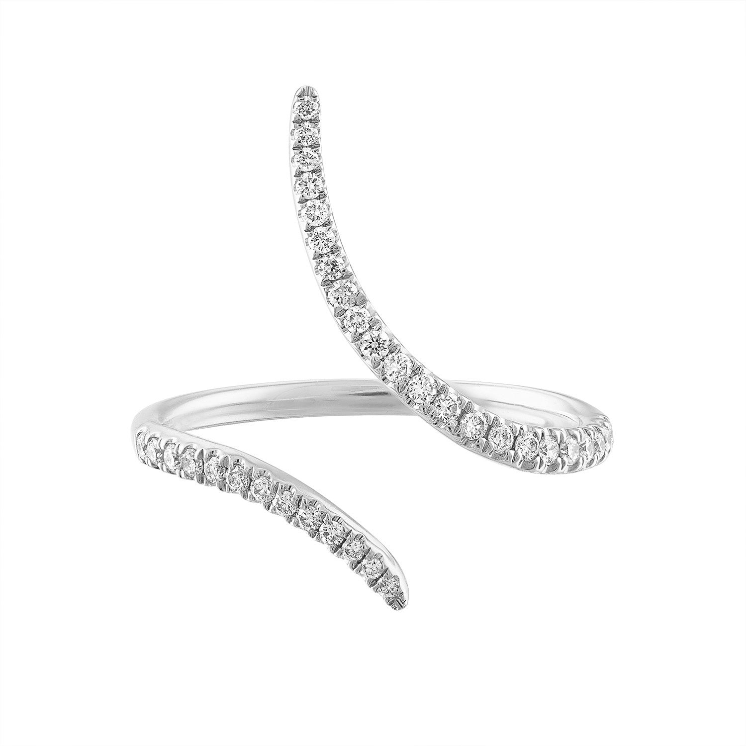 14k Diamond Wrap Ring - Nolita