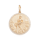 14K Diamond Zodiac Charm - Nolita