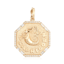 14K Diamond Zodiac Charm - Nolita