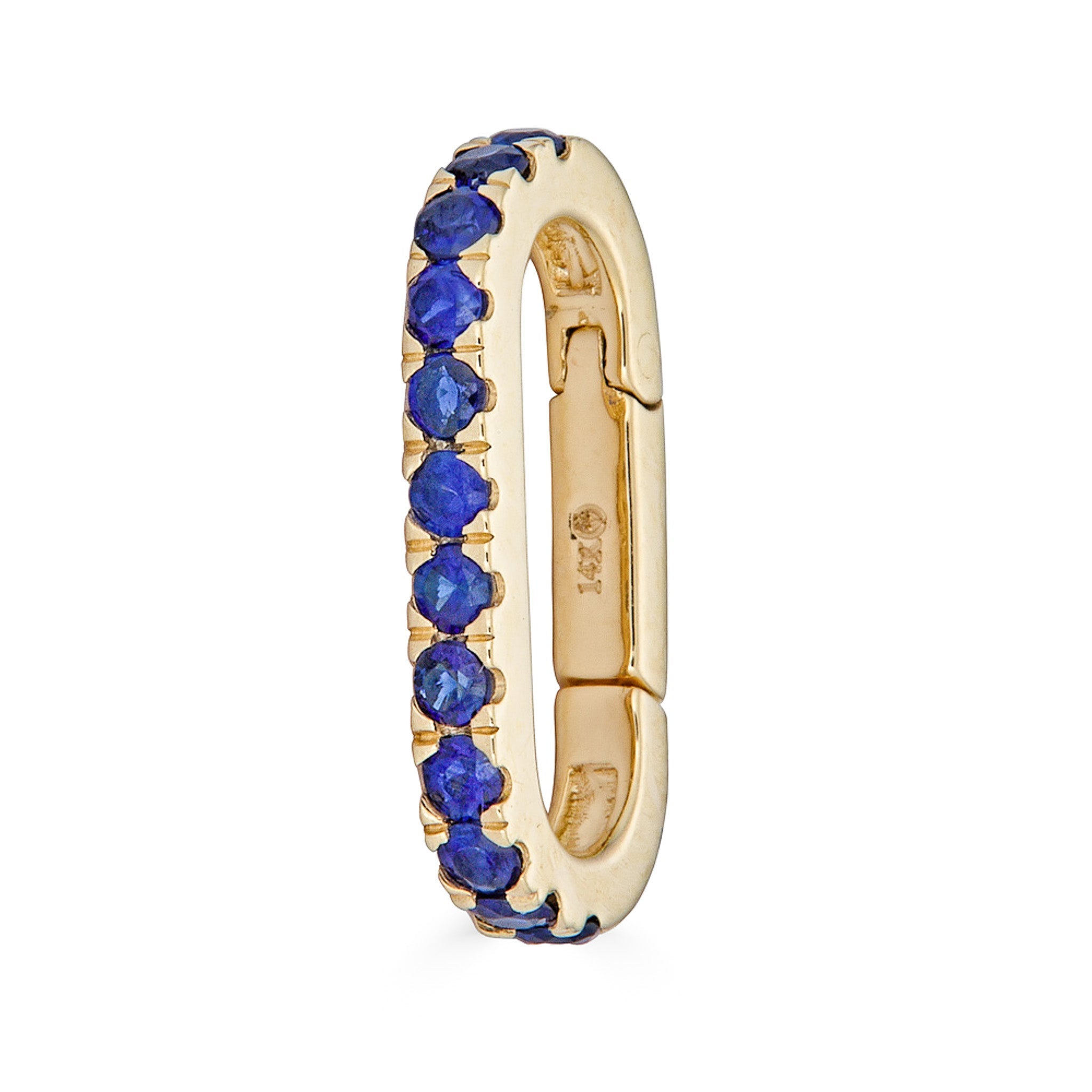 14K Gemstone Enhancer Charm Lock - Nolita