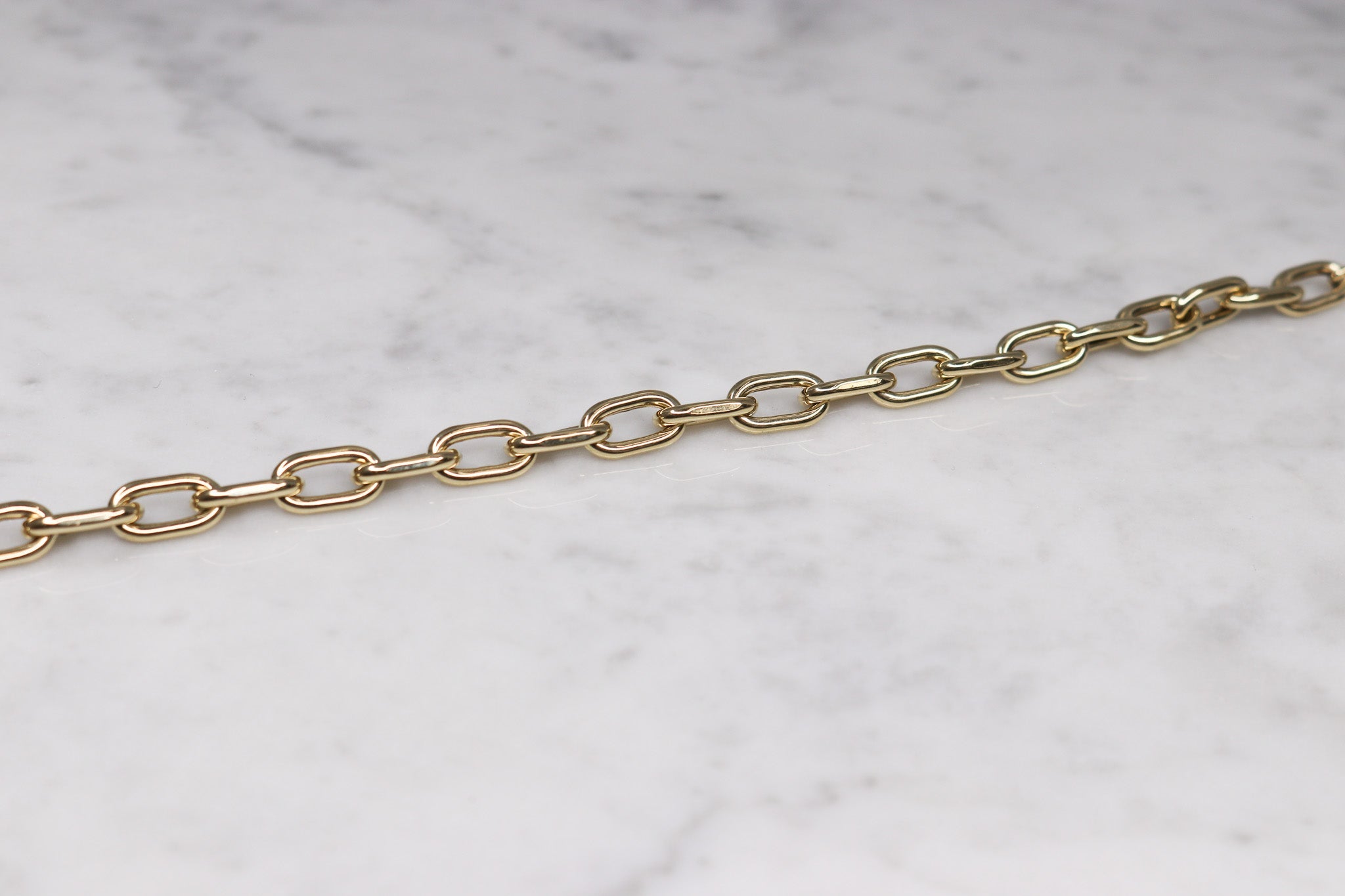 14K Gold Box Link Bracelet - Nolita