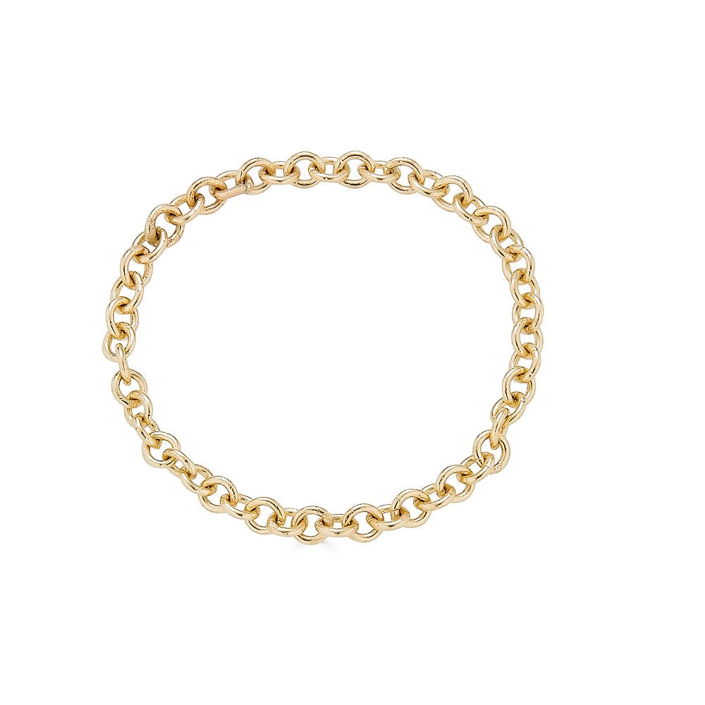 14k Gold Chain Ring - Nolita