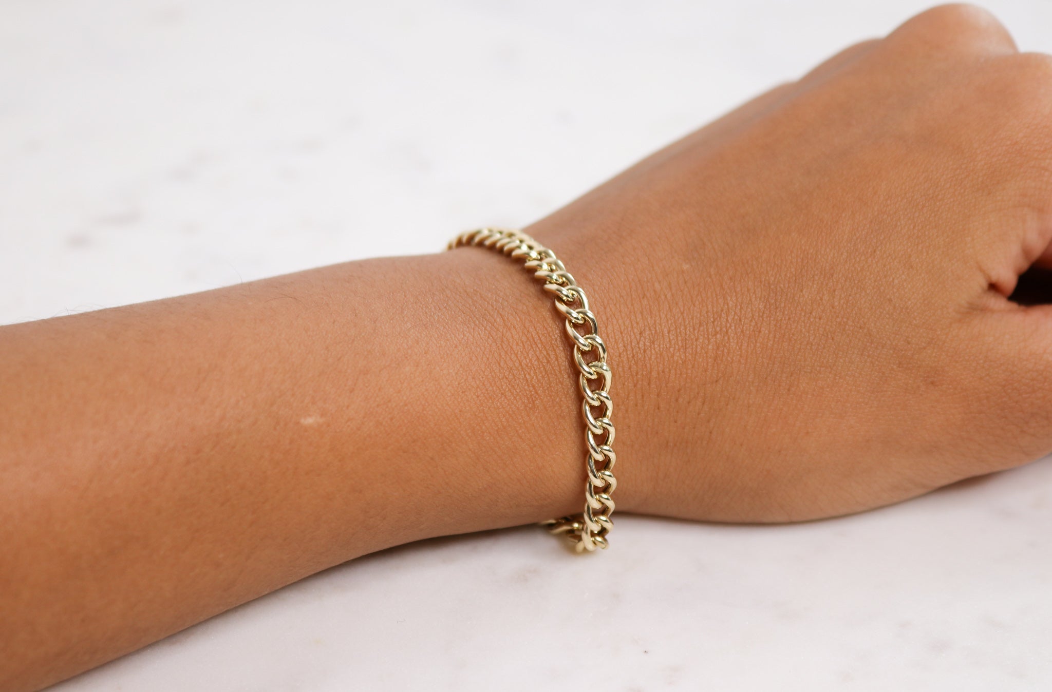 14K Gold Cuban Link Bracelet - Nolita