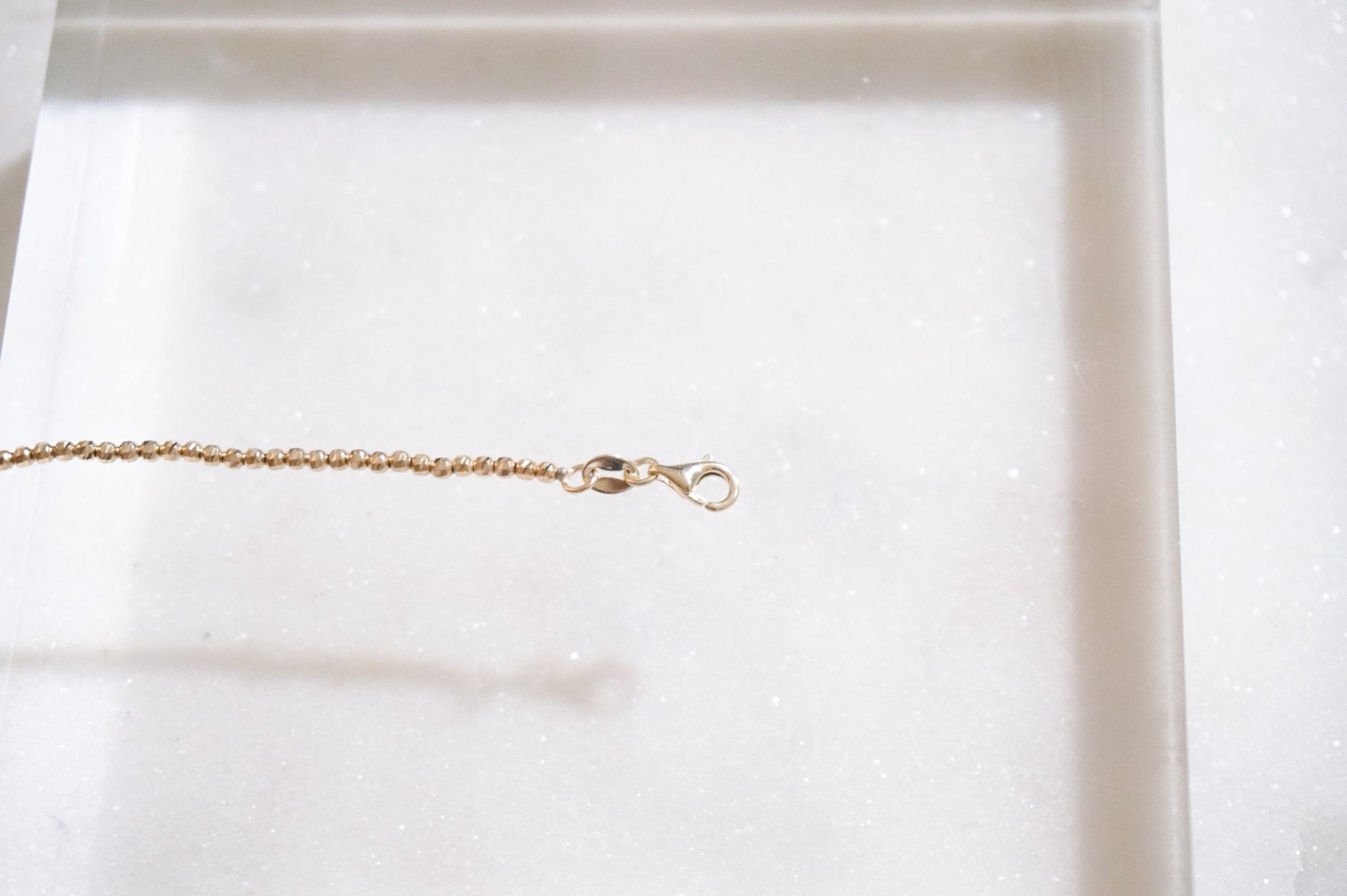 14K Gold Diamond Cut Ball Chain - Nolita