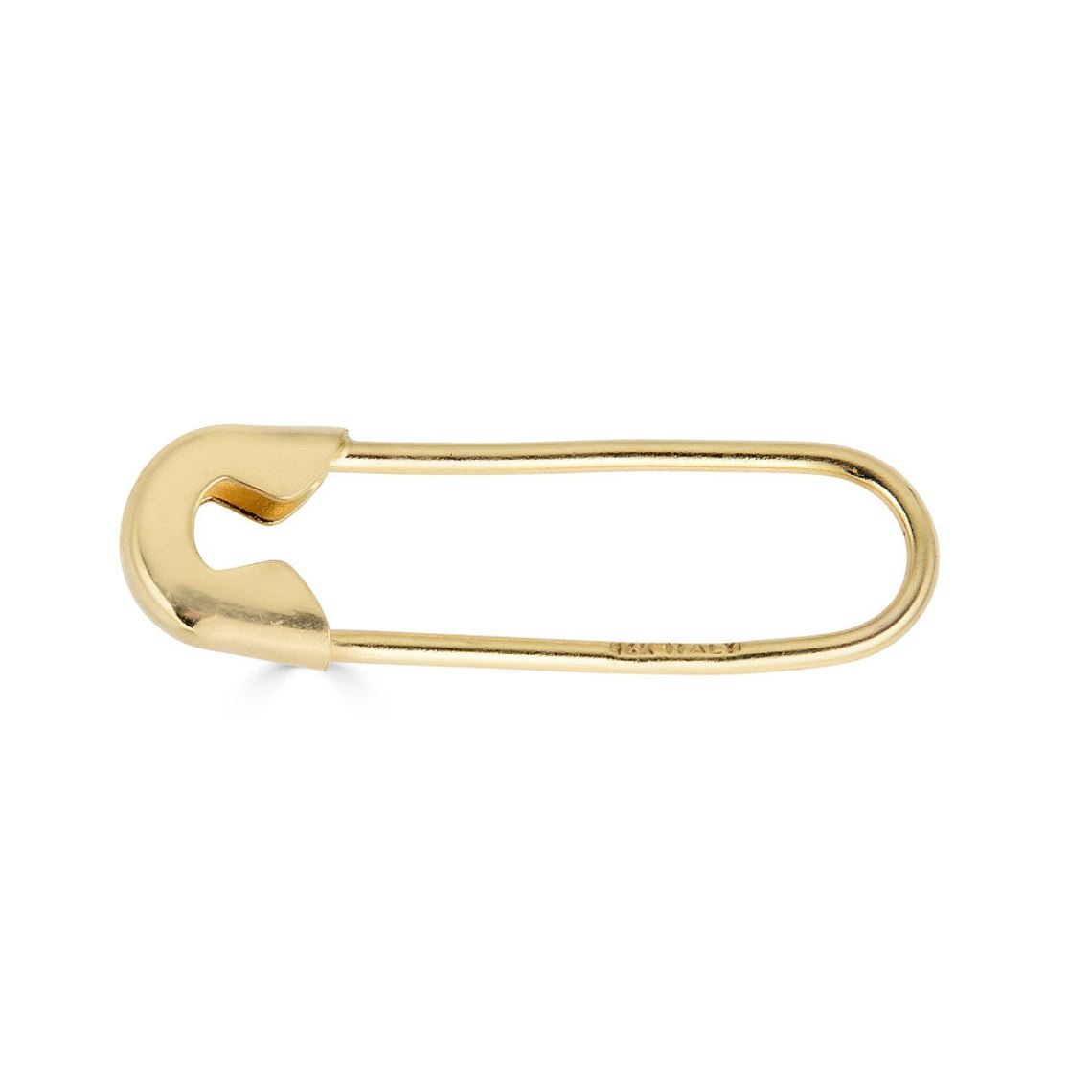 14K Gold Safety Pin Earring 3/4''Inch - Nolita