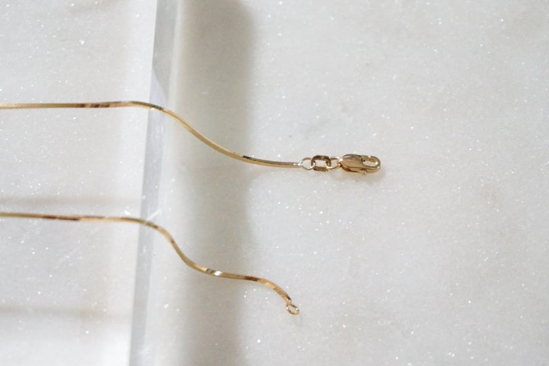 14K Gold Snake Chain Necklace - Nolita