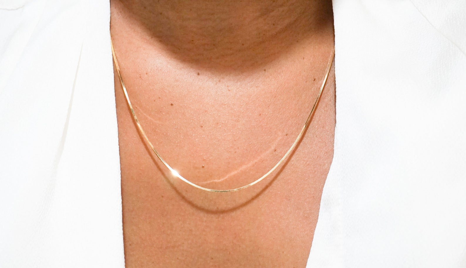 14K Gold Snake Chain Necklace - Nolita