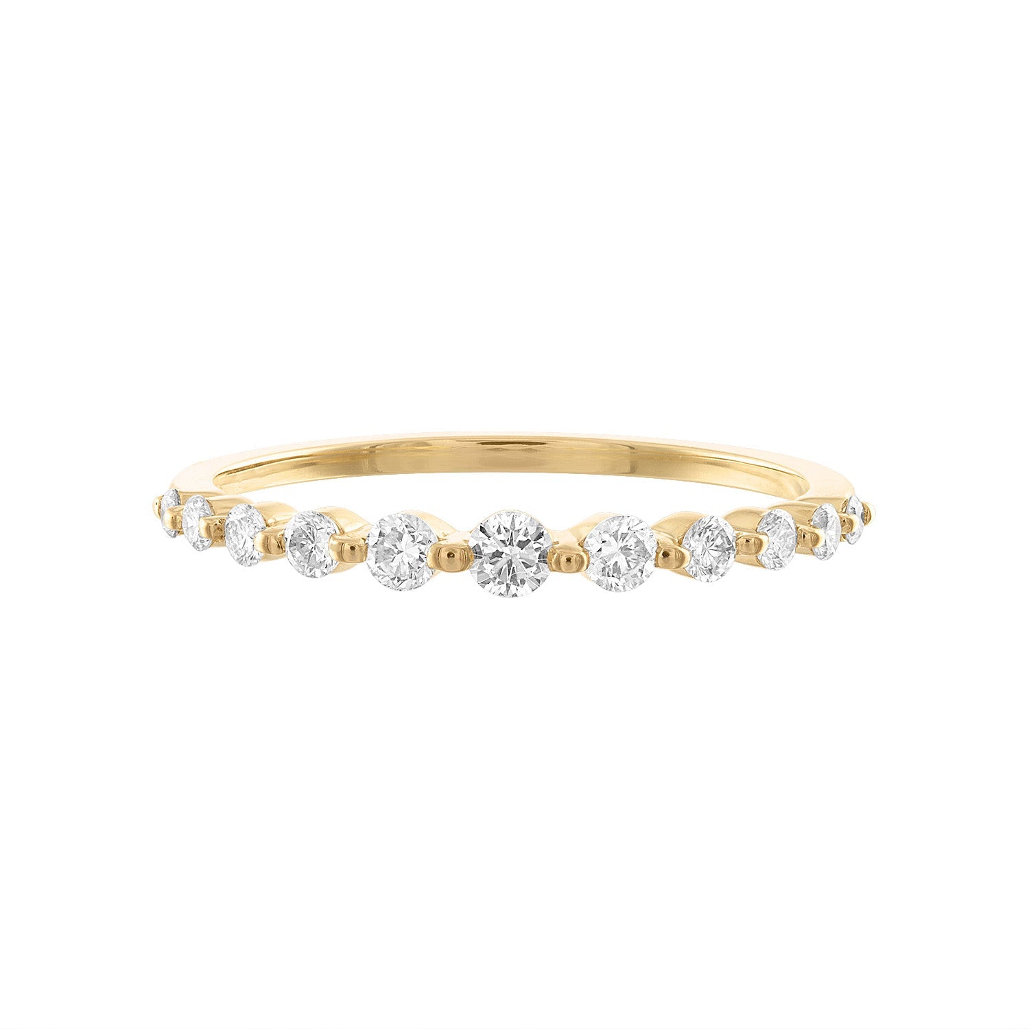 14K Graduated Diamond Ring - Nolita