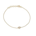 14K Hamsa Hand Diamond Bracelet - Nolita