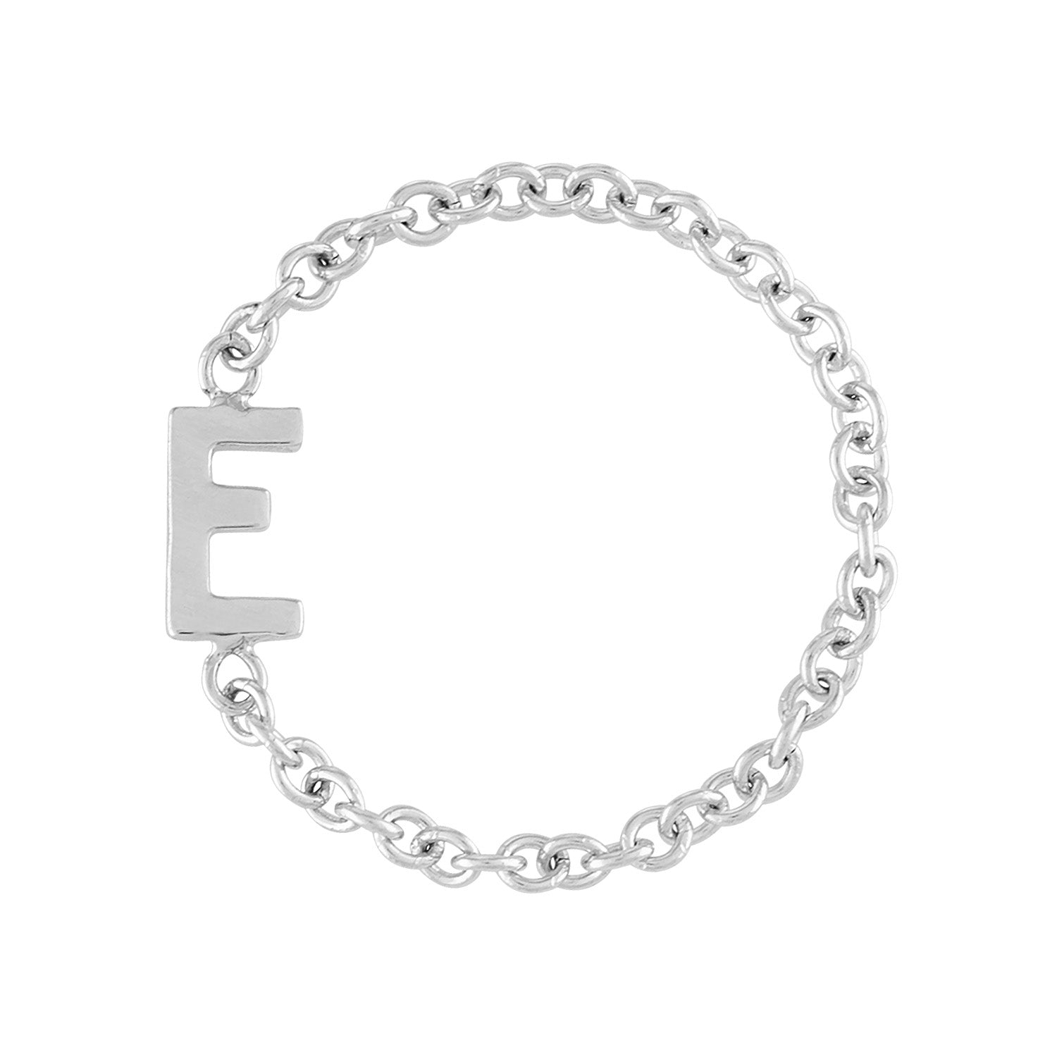 14k Initial Chain Ring - SIZE 5.5 - Nolita