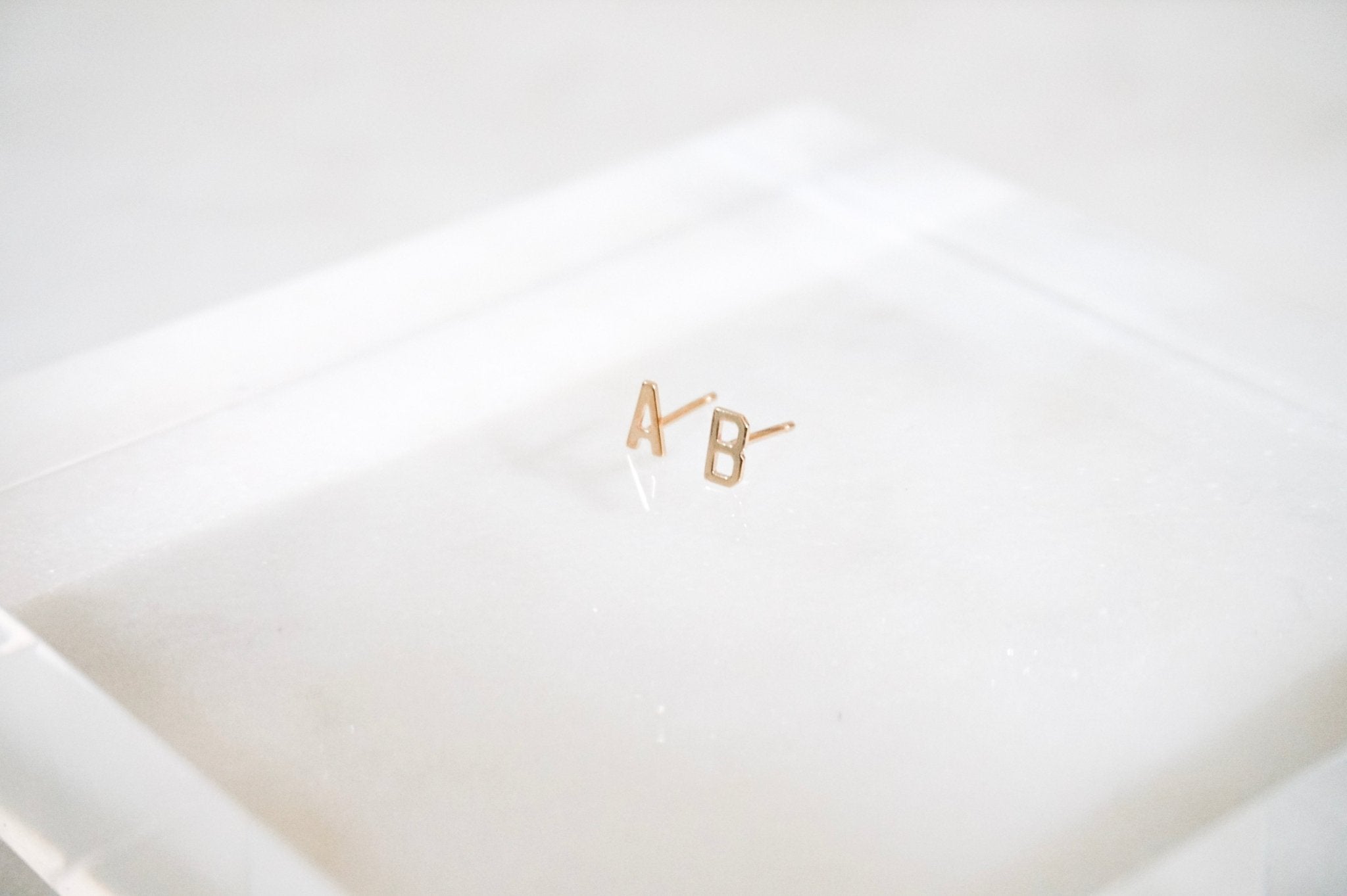 14K Initial Studs - Nolita