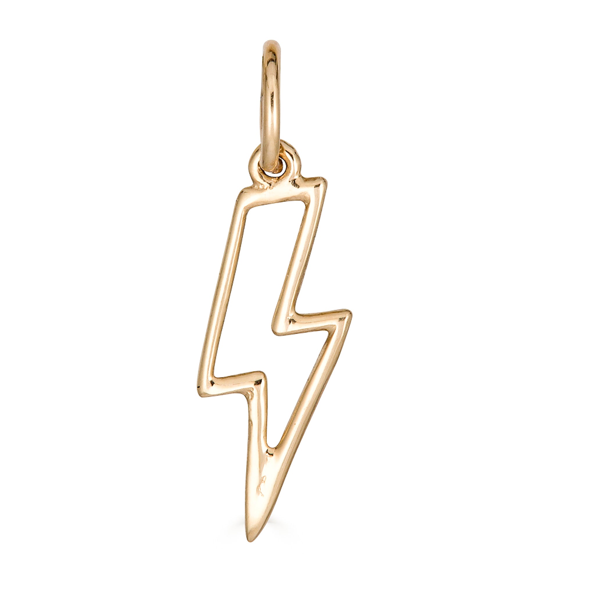 14K Lightning Bolt Charm - Nolita