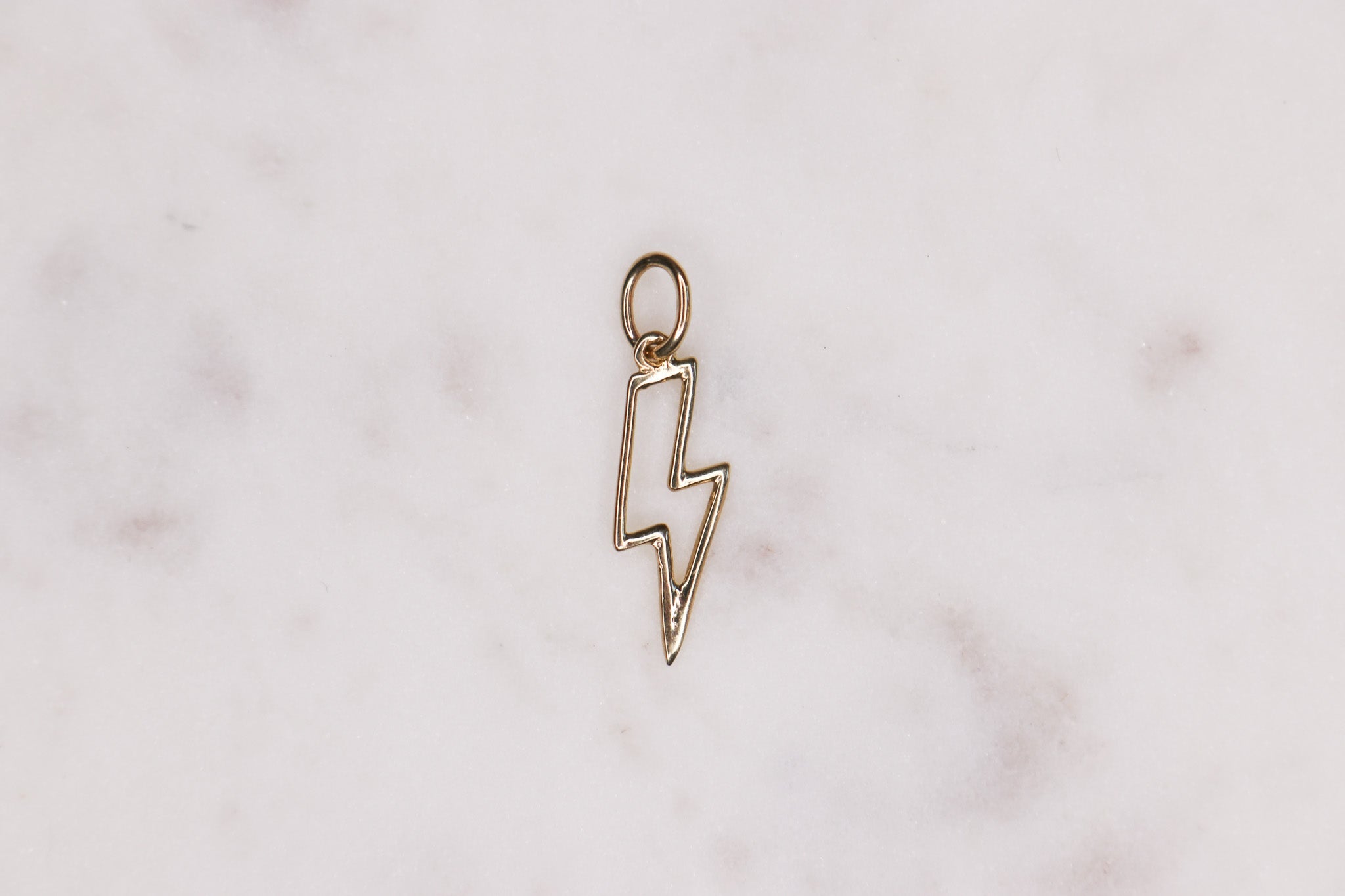 14K Lightning Bolt Charm - Nolita