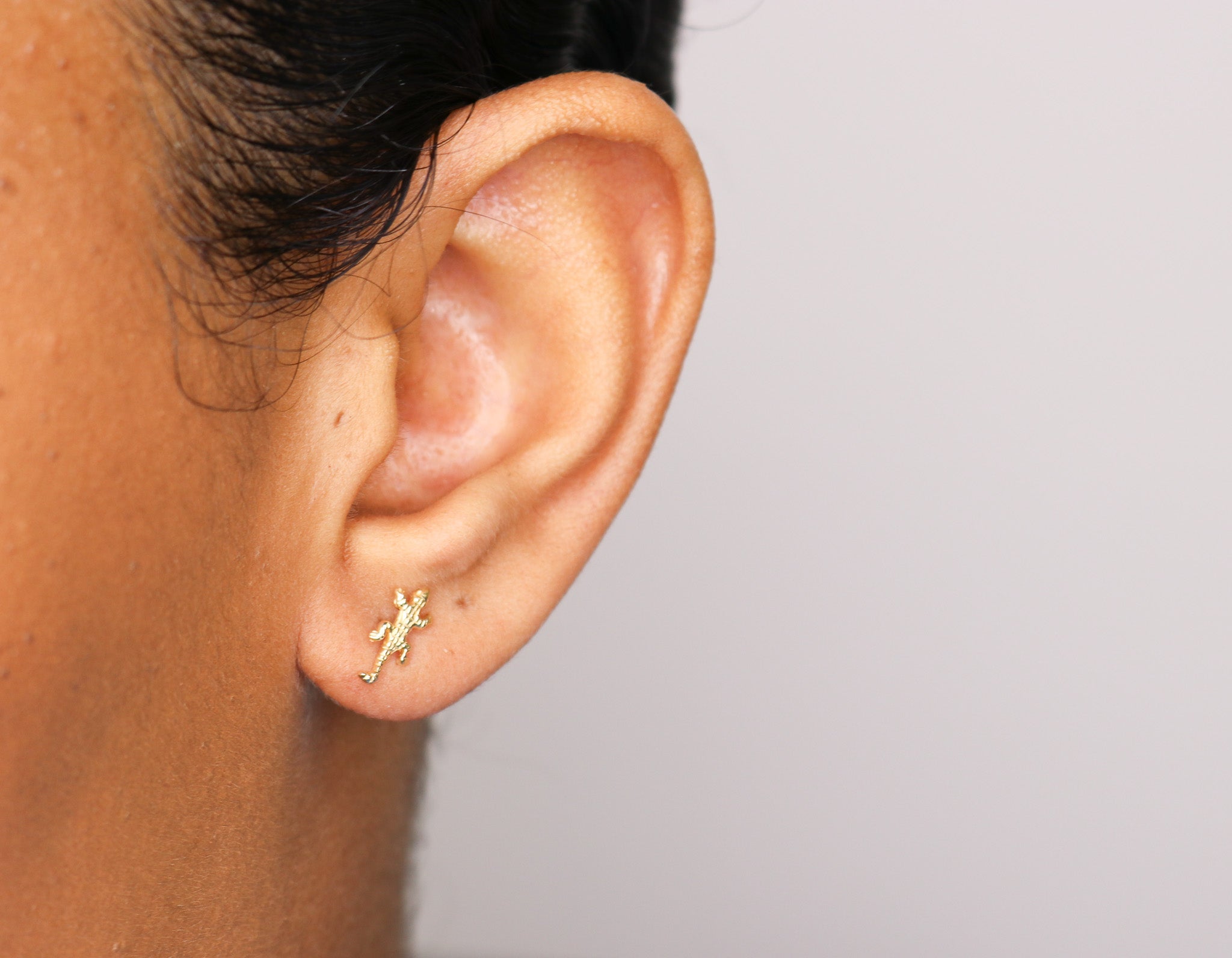 14K Lizard Studs - Nolita