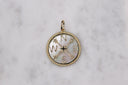 14K Mother Of Pearl Compass Charm - Nolita