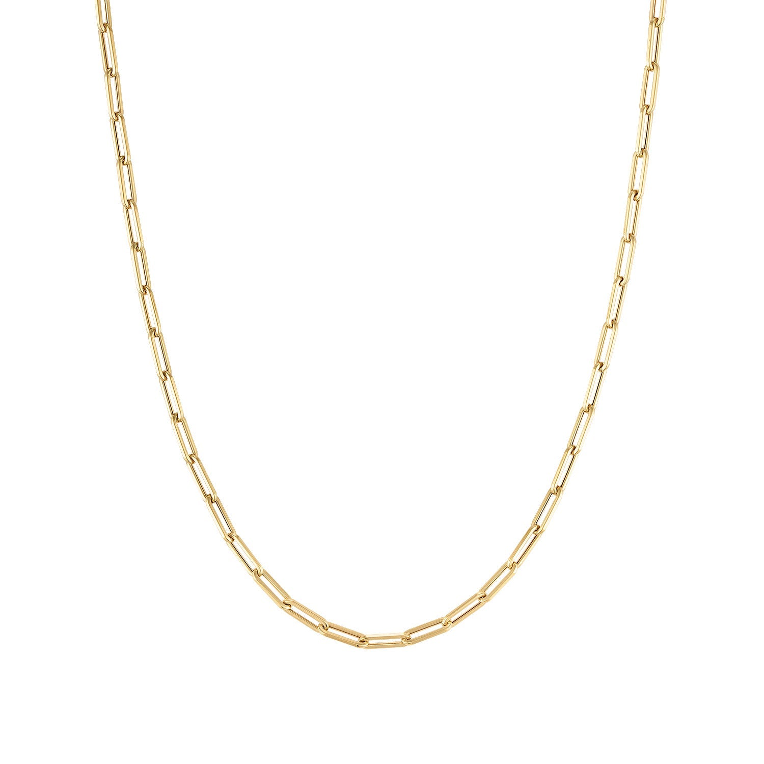 14K Paperclip XS Chain Necklace - Nolita