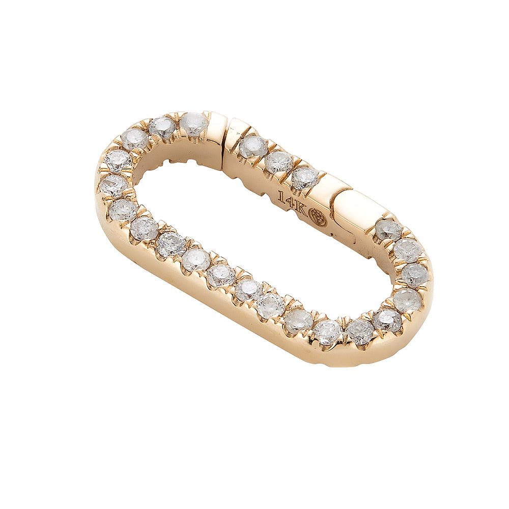 14K Side Diamond Lock - Nolita