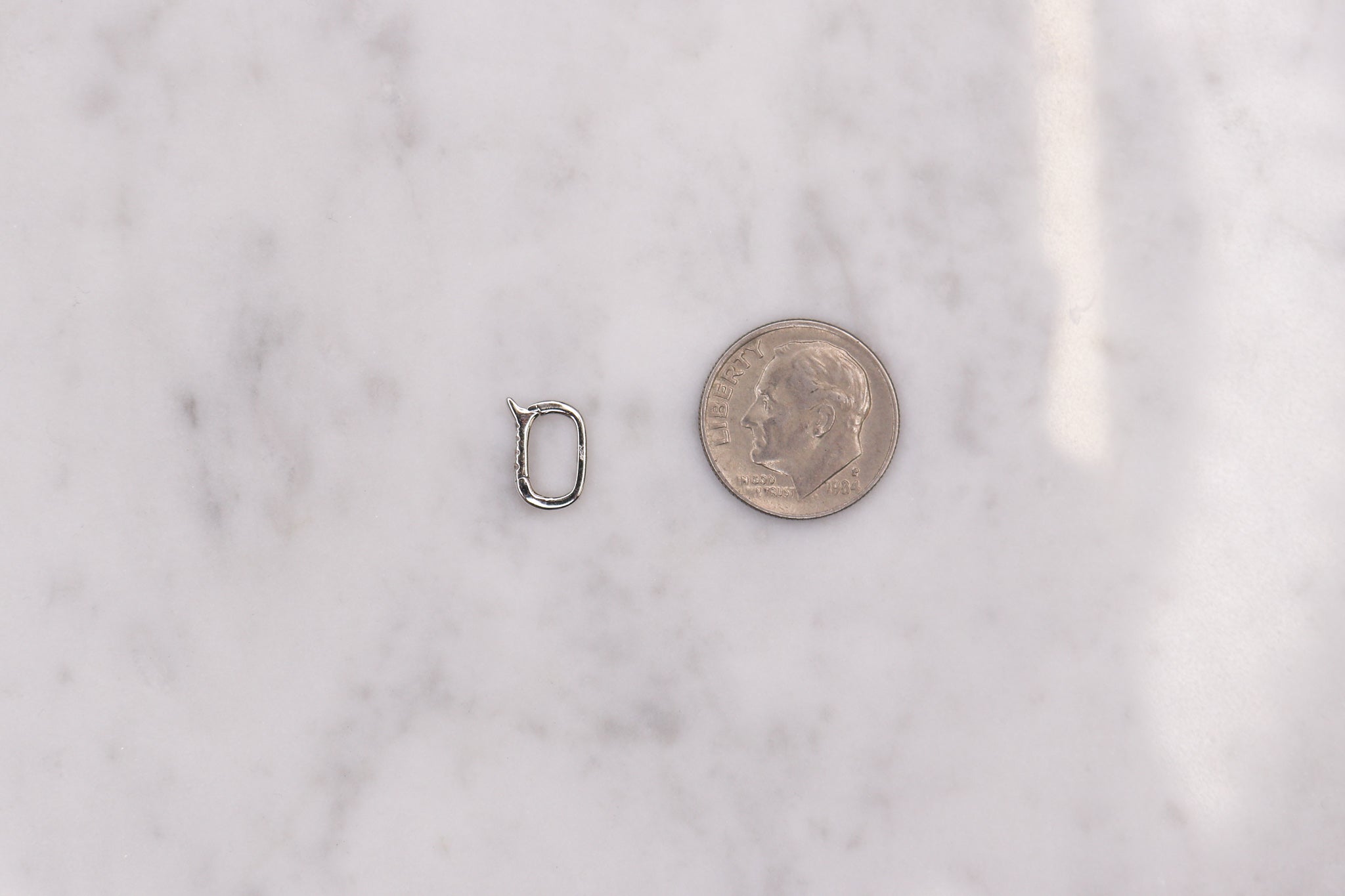 14K Small Diamond Lock - Nolita