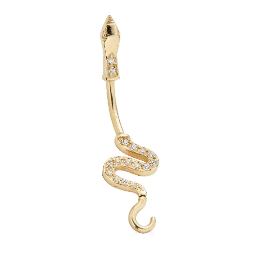 14K Snake Belly Ring - Nolita