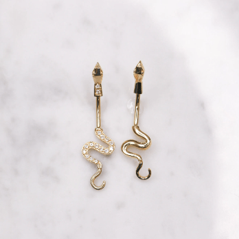 14K Snake Belly Ring - Nolita