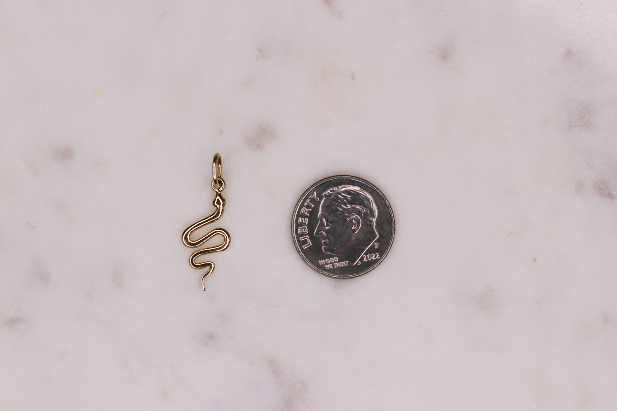 14K Snake Charm - Nolita