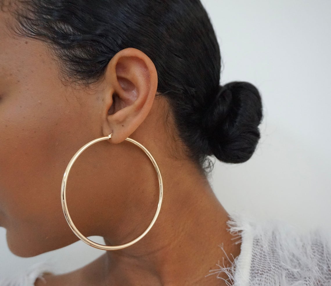 14K Thick Hoops - Nolita