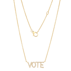 14K Vote Necklace - Nolita
