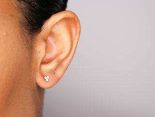 14k Gold Diamond Cluster Studs - Nolita