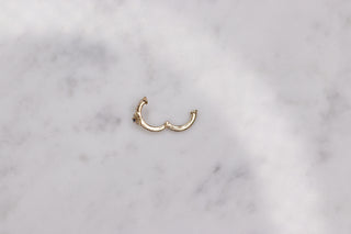 14K Evil Eye Diamond Ear Cuff