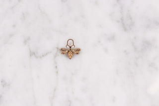 14K Mini Diamond Bee Charm