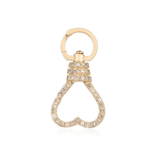 14K Heart Diamond Clasp