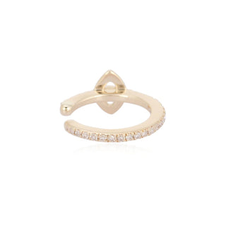 14K Evil Eye Diamond Ear Cuff